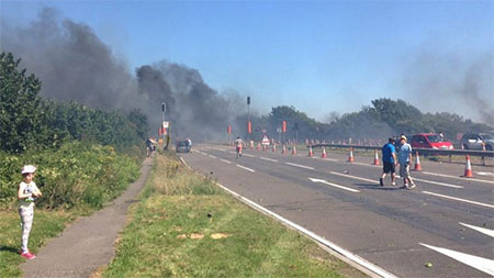 Siete muertos en accidente durante una exhibición aérea en Inglaterra